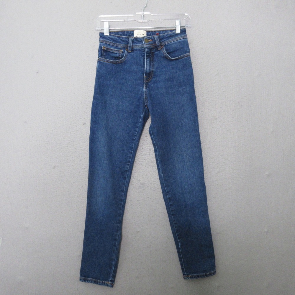 Sezane Jeans‎ 27 Slim Leg High Rise French Parisian Style Minimalist Preppy READ